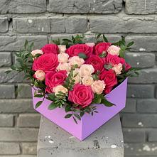 Цветочная композиция из Розы в коробке в Кандрах