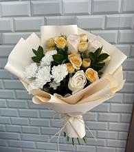 Букет цветов из:  Розы и Хризантемы в Кандрах