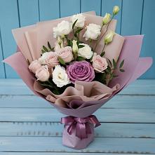 Букет цветов из:  Розы и Лизиантусы #REPLACE_PRED# Кандрах