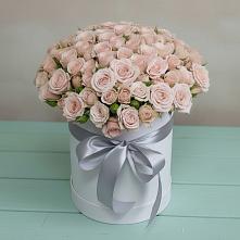 Цветочная композиция из Розы в шляпной коробке в Кандрах