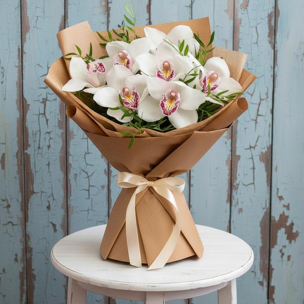 Букет цветов из: Орхидеи и Розы в Кандрах