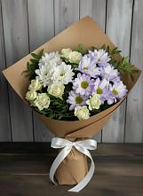 Букет цветов из:  Хризантемы и Розы в Кандрах