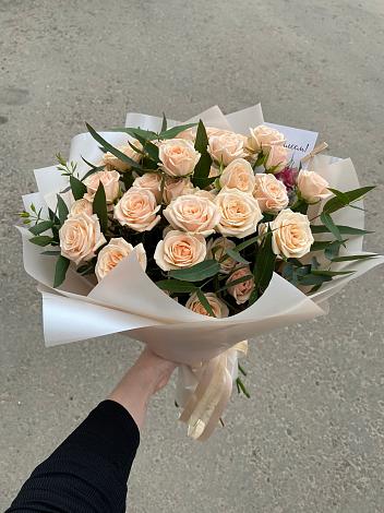 Букет Кремовые розы Латте в Кандрах