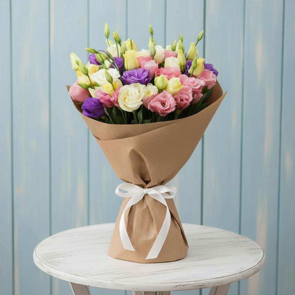 Букет цветов из: Лизиантусы в Кандрах