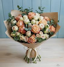 Букет цветов из:  Альстромерии и Розы #REPLACE_PRED# Кандрах