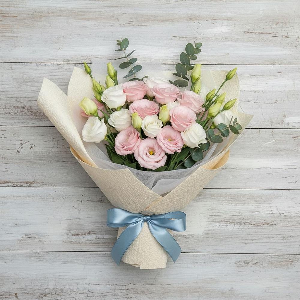 Букет цветов из: Лизиантусы в Кандрах